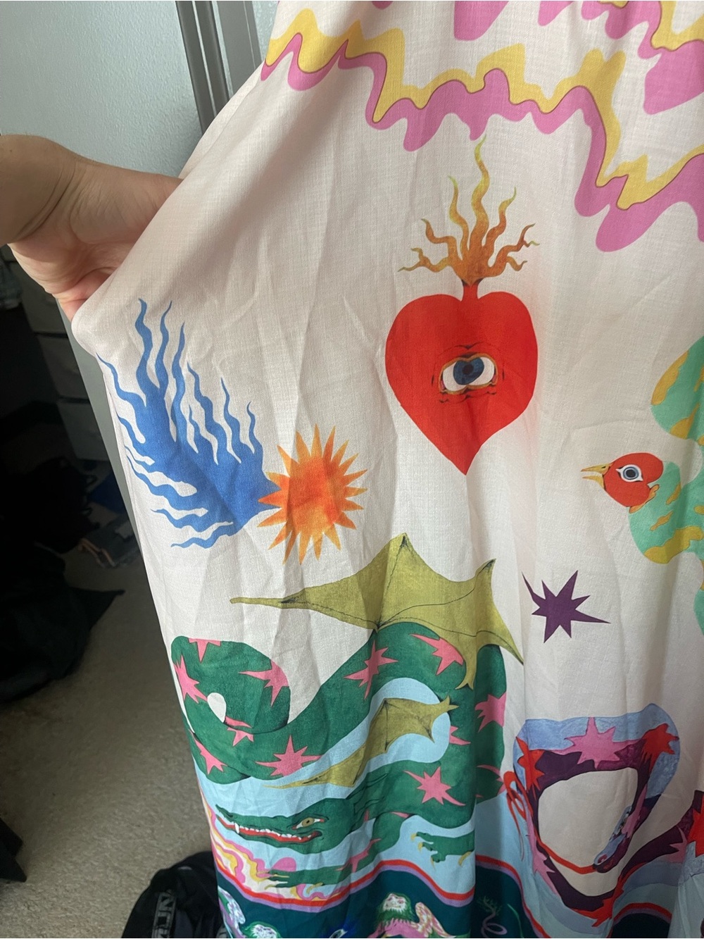 Dreamy dragon fairy festival maxi dress stunning - Picture 8 of 8